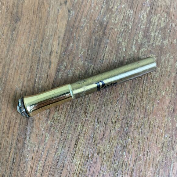 Vintage Parnes Feinstein Brass Pearl‎ Rhinestone Cherry Spice Perfume Pen EMPTY - Picture 2 of 10